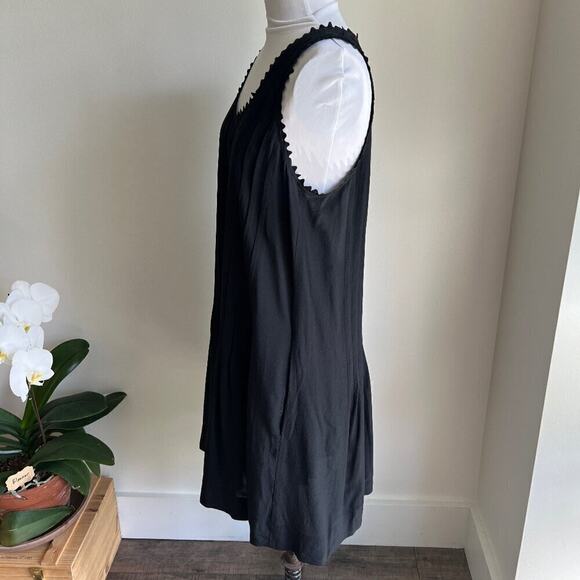 CLUB MONACO PLEATED TUNIC DRESS WITH SCALLOPED TRIM NECKLINE SIZE 6 - Picture 4 of 7